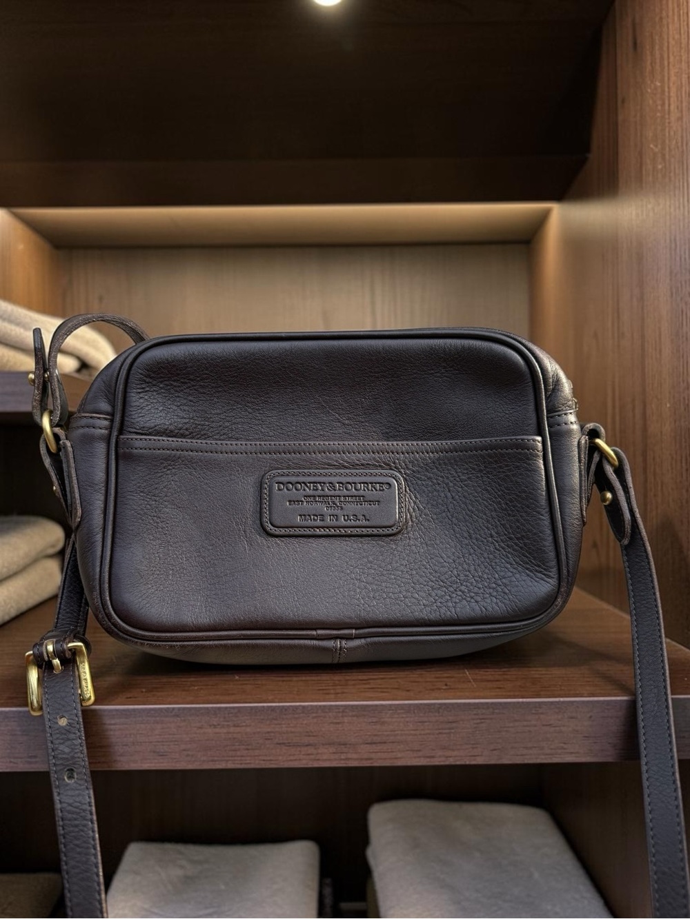 Dooney & Bourke Dark brown Leather Crossbody Bag - Women